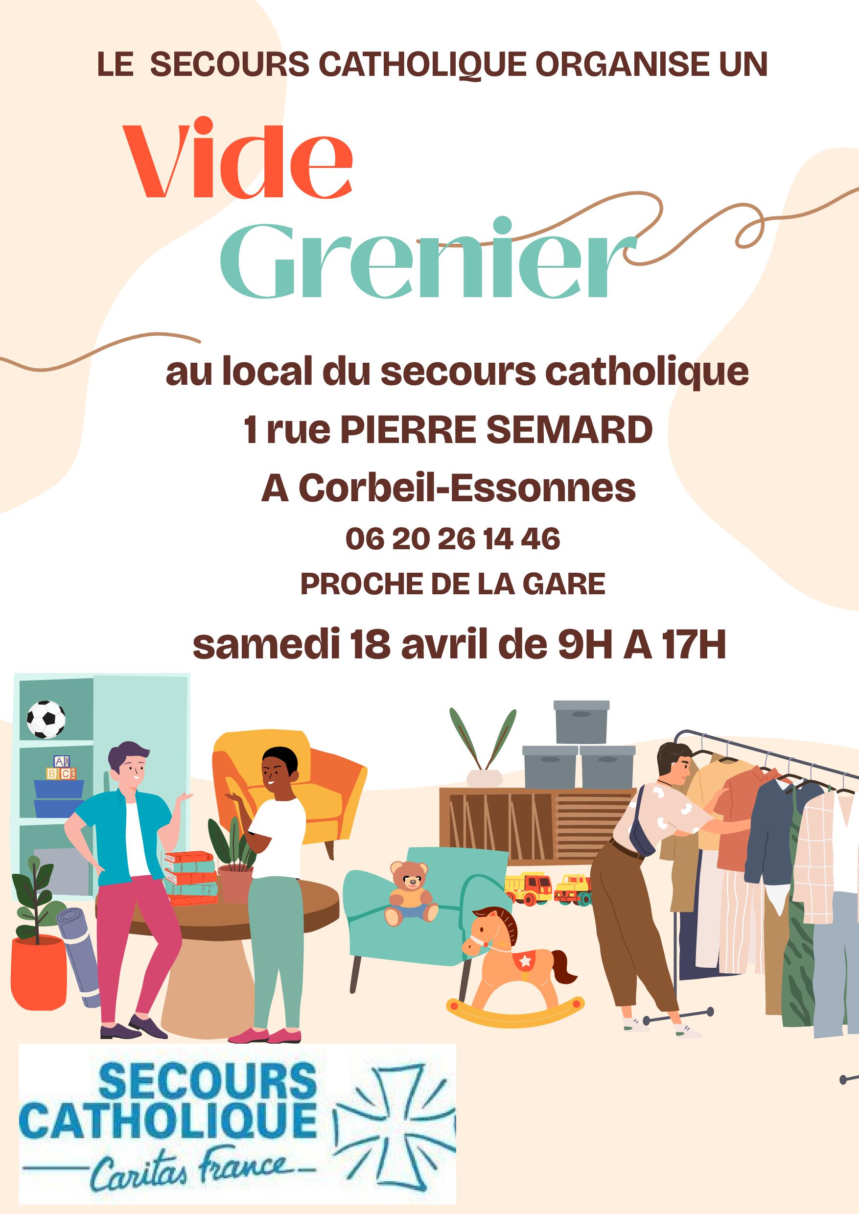 Affiche Vide Grenier Brocante SC