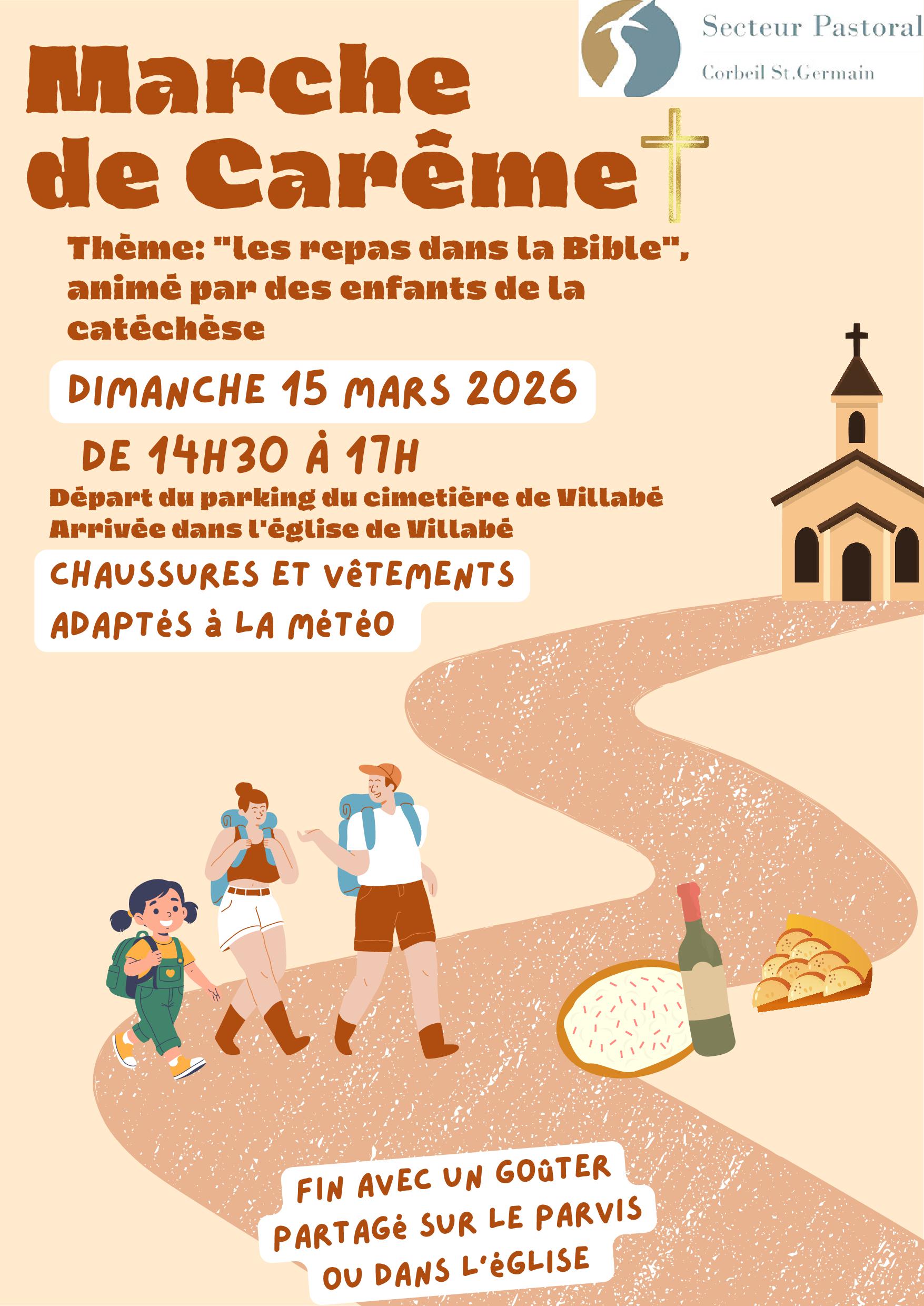 Marche de Carme 15 mars 2026