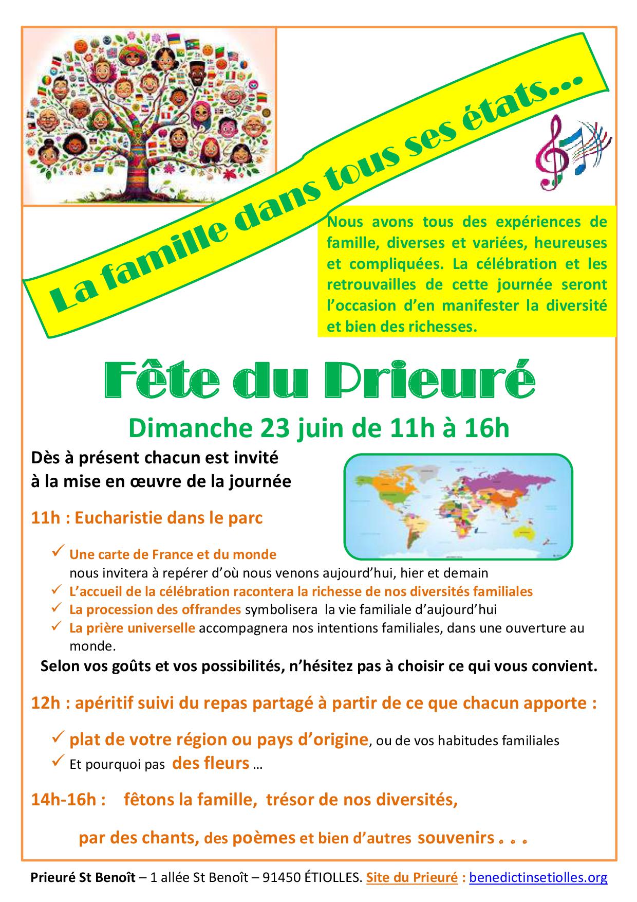 invitation fete du Prieur 23 juin 2024