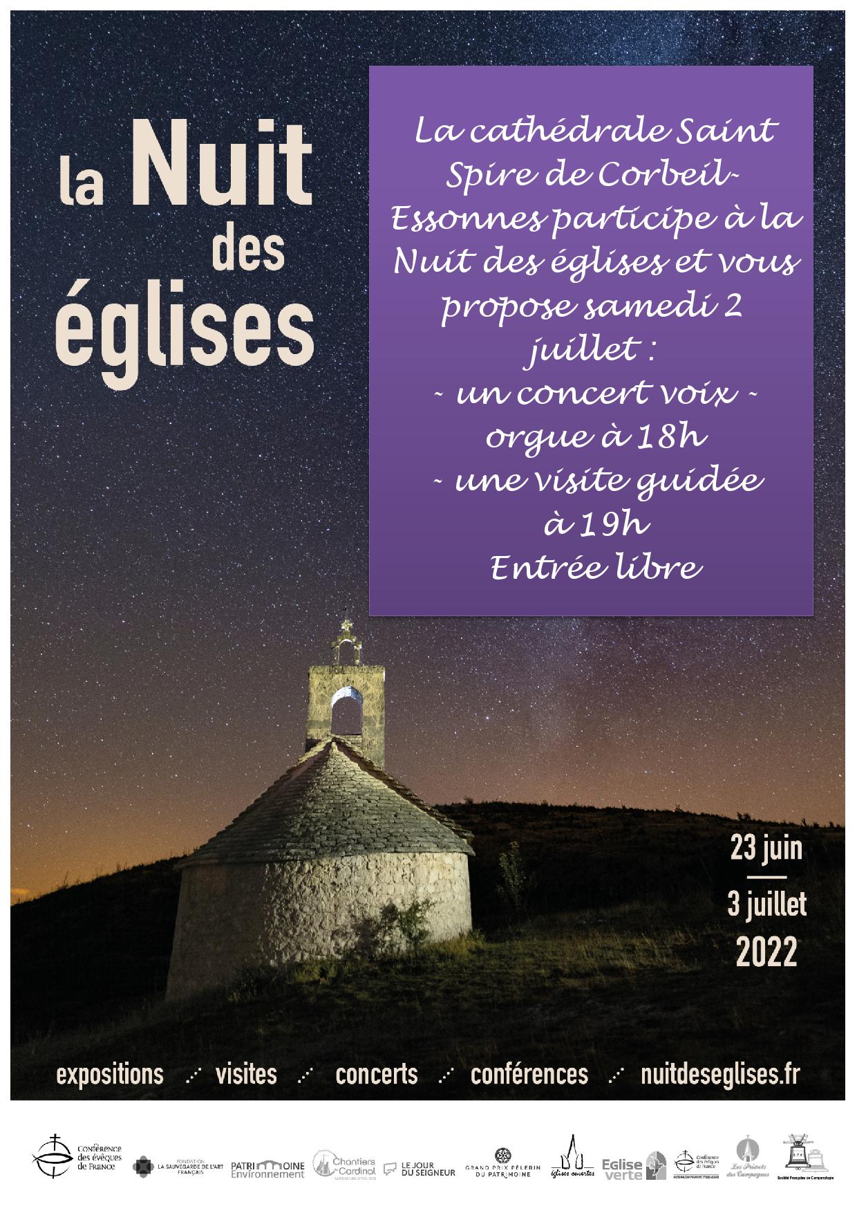 Affiche Nuit des glises 2022