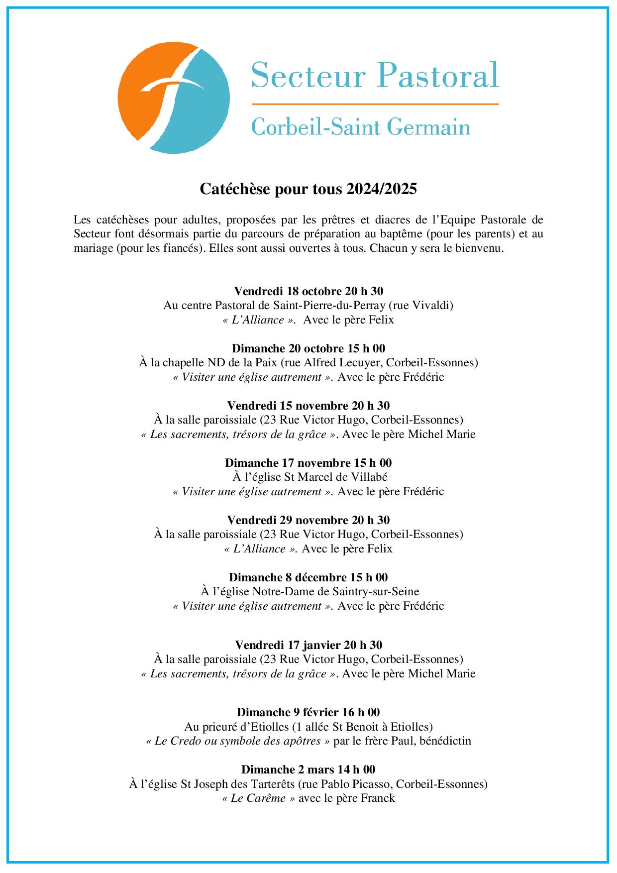 CATECHESE 24 25 POUR LE SITE LA BONNE1